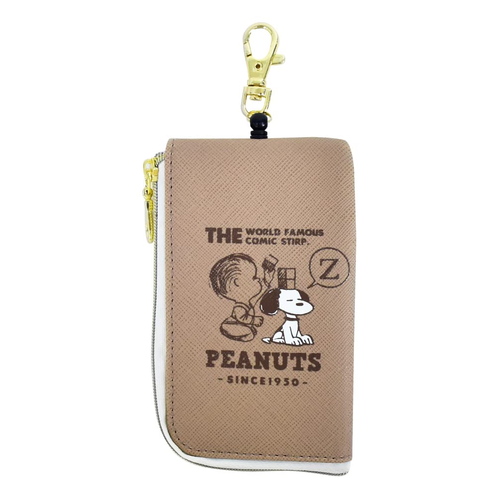 Key Case Pass Case Pass Case Card Case with Reel Synthetic Leather Compact Boys Unisex School Commuting Travel Adults High School Students Children