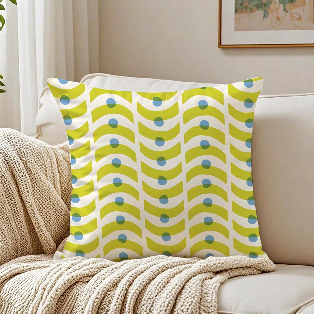 Modern Art AAriana Martin New British Pattern Cushion Cover Linen Pillowcase Soft for Sofa Bed Home Room Decor