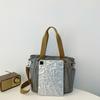 Borsa a Spalla da Donna Tendenza Moda Semplice Grande Capacità Borsa a Tracolla in Tela