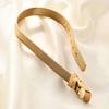 Titanium Steel Simple 18K Gold Watch Strap, Stainless Steel Mesh Bracelet, DIY Bracelet, Mesh Strap for Couples To Wear