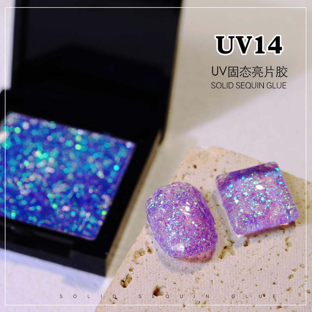 Nail Art Japanese Uv Solid Sequin Glue Nail Polish Glue Phototherapy Glue Solid Glitter Sequin Glue Factory