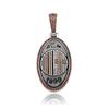 European & American Hip-Hop Football Club Badge Pendant with Colorful Drip Oil - Fan Commemorative Medal Necklace