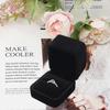 2pcs Velvet Ring Box For Engagement Ring Gift Boxes Classic Jewelry Box