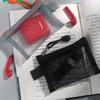Cosmetic Bag Mesh Zipper Bag Card Bag Mini Coin Purse Creative Transparent Nylon Coin Bags  Girl