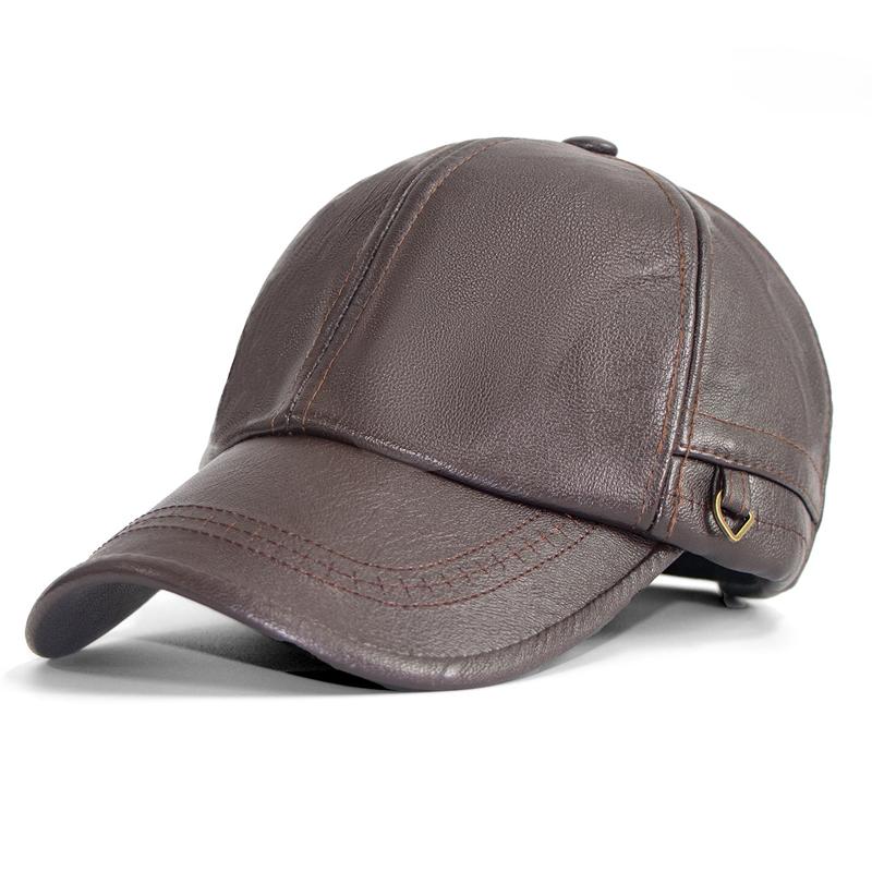 Spring Autumn PU Baseball Cap Men's Cap