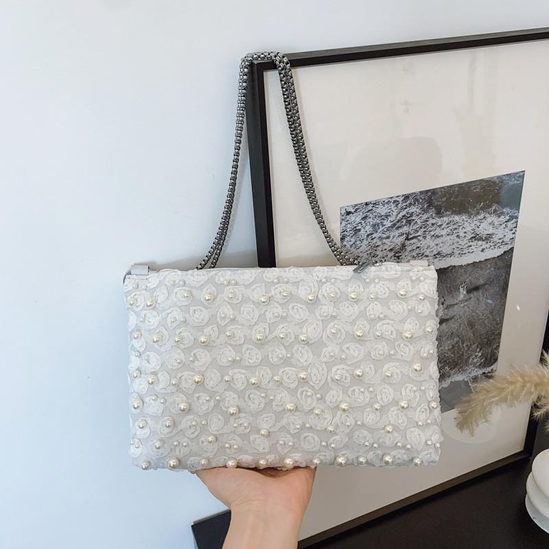 Europäische Vintage-Bestickte Clutch-Tasche mit Pailletten für Sommer-Abendveranstaltungen