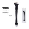 Dual-Ended Foundation and Concealer Brush - Multi-use Blush, Contour, and Nose Shadow Makeup Tool