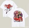 T-shirt per Amanti dell'Anime Rurouni Kenshin Harajuku Cotone Nuovo Modello High Street Moda Retro Oversize Unisex Prodotto Caldo Traspirante