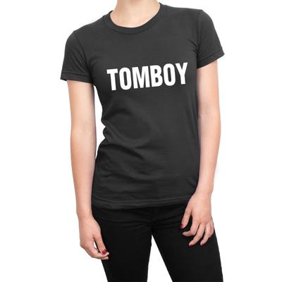 Tomboy DAMEN t-shirt tomboyiges Statement-Oberteil