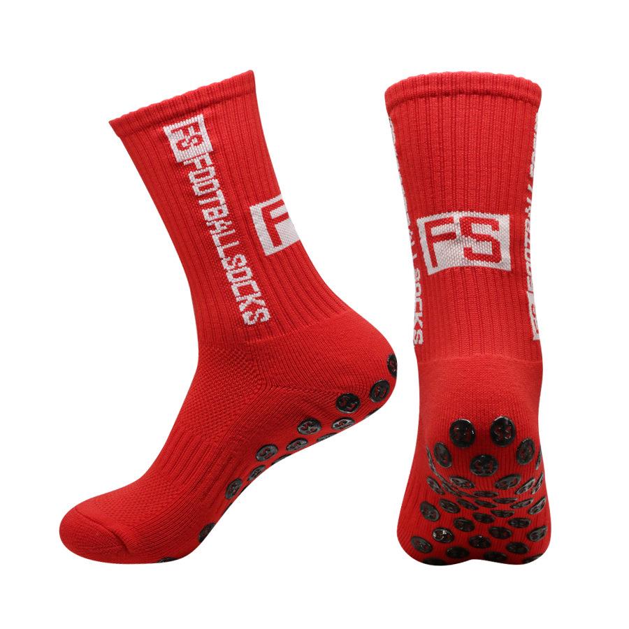 FS Glue Non-Slip Mid-Calf Breathable Sweat-Wicking Football Socks for Men and Women