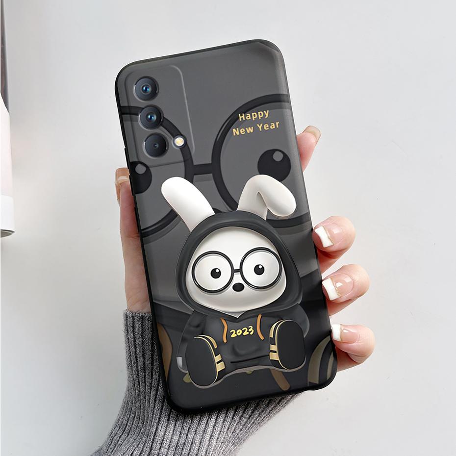 Case For Realme GT Master Edition Back Cover Cute Bear Cartoon Frog Bumper Soft Cover Funda For Oppo Realme Q3 Pro Carnival Capa