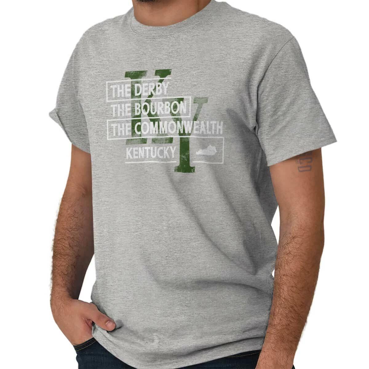 Kentucky Horse Bourbon Commonwealth Vacation Adult Short Sleeve Crewneck Tee M