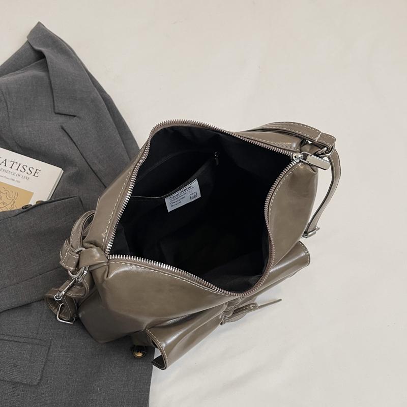 Commuter Bag Large Capacity Shoulder Bag Women's Backpack Soft Leather Tote Bag Crossbody Bag