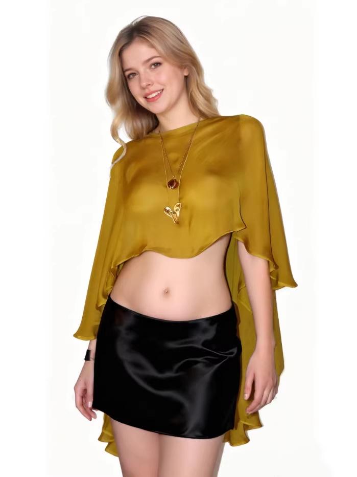 2026 Women's European & American Solid Color Loose Chiffon Shawl