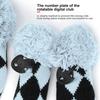 3Pcs Polyester Wool Knitting   Putter Head Cover Wooden   Headcovers Accessory