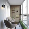 LED Wall Lamp 360 Degree Rotatable Round Crescent Wall Light Night Light Creative Modern Bedside