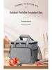 Portable Oxford Cloth Insulated Lunch Tote - Large Capacity Ice Pack Bag for Outdoor Use