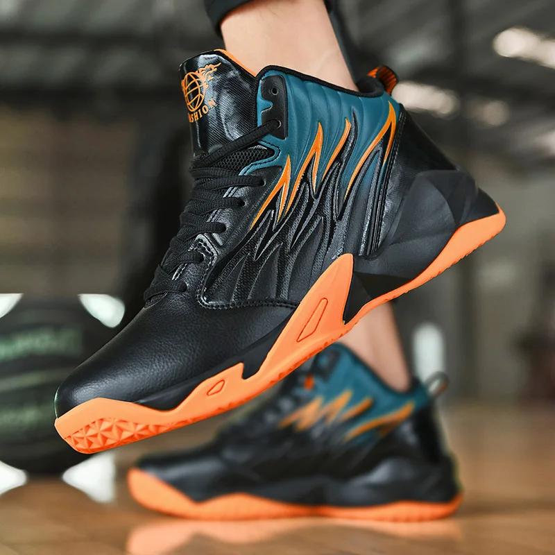 Fashion Men's Basketball Shoes Non-Slip Original Field Training Sports Student Male Outdoor Breathable Sneakers Athletic Basket Shoes