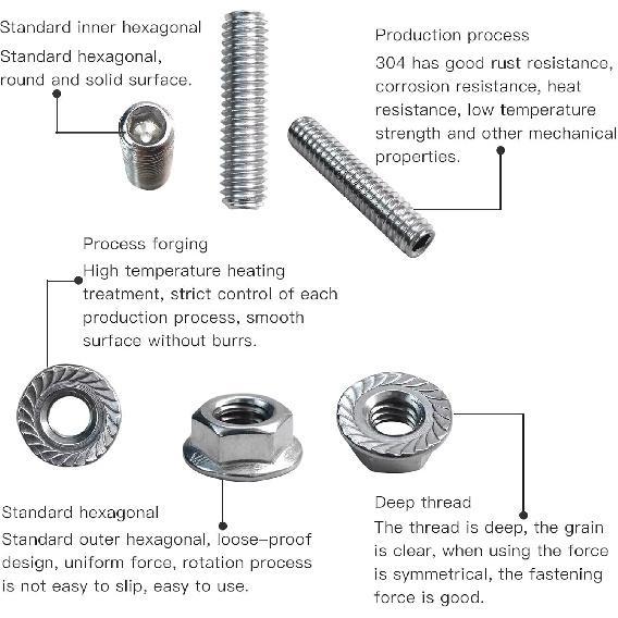 Upgraded OIL PAN STUD KIT BOLTS STAINLESS STEEL KIT for SMALL BLOCK CHEVY 283 327 350 400