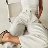 Women's Casual High Stretch Mid-Rise Jeans Low Waist Washed Wide Leg Shape Women Casual Baggy Mid Waist Denim Jeans