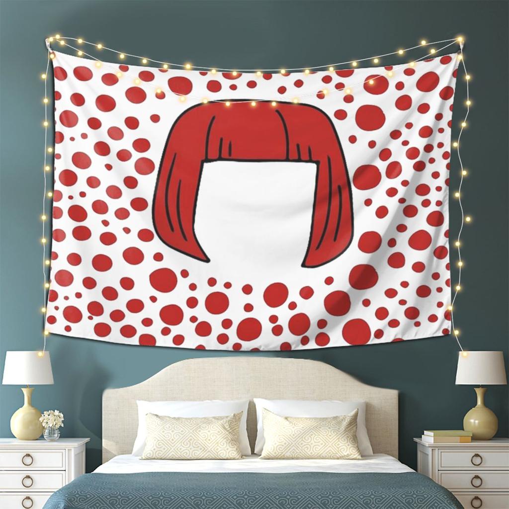 Yayoi Kusama Abstract Painting Tapestry Wall Hanging Aesthetic Home Decor Tapestries for Dorm Room