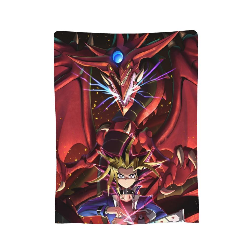 Yu-Gi-Oh!  Velvet Throw Blanket Japanese Anime Manga Aesthetic  Blanket for Bed Travel Soft Quilt,