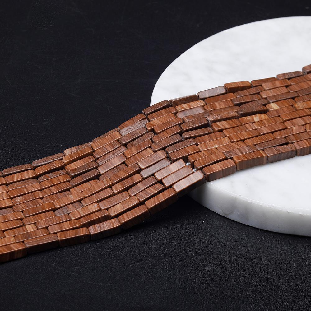 

Прямокутні трубчасті намистини з натурального напівдорогоцінного каміння для виготовлення ювелірних виробів своїми руками, аксесуари з прямокутних намистин 4x13 мм. 4*13mm