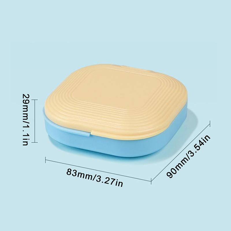 Dental Retainer Box With Mirror Magnetic Aligner Mouth Guard Container Travel Case For Teeth Braces False Denture Storage
