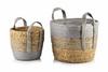 Bali Set 2 Baskets Seagrass 33X33Xh:26/24X24Xh:21Cm