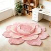Luxus Teppiche für Wohnzimmer Schöne bunte Blumen Schlafzimmer Dekor Teppich Unregelmäßige Form Lounge Teppich Zuhause Verdicken Fußmatte