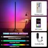 Nordic 120cm Dimmable Standing LED Bar Light Corner Tuya Smart Floor Lamp for Bedroom RGB Mood Lighting Gaming Living Room Decor