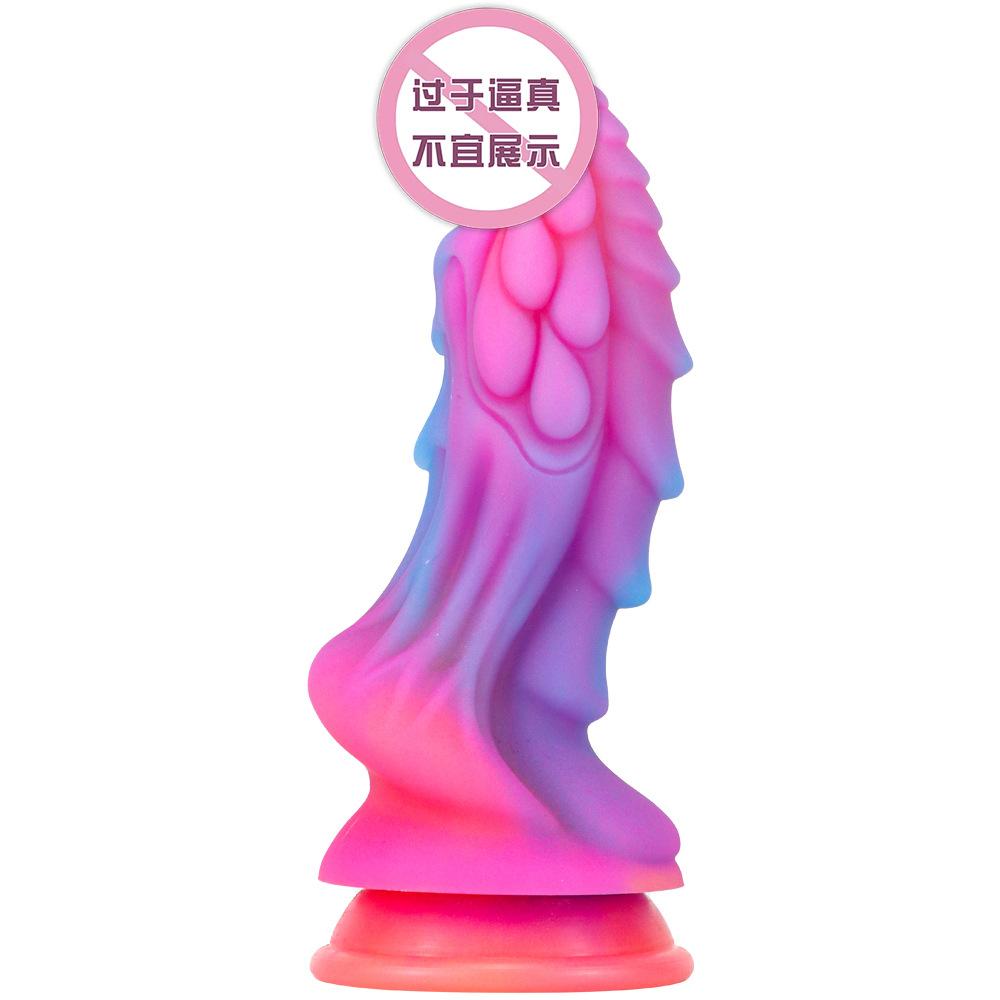 Luminous Kirin Tablet Dildo Fluorescent Simulation Dildo Female Masturbation Device Dildo Penis Female Sexual Product