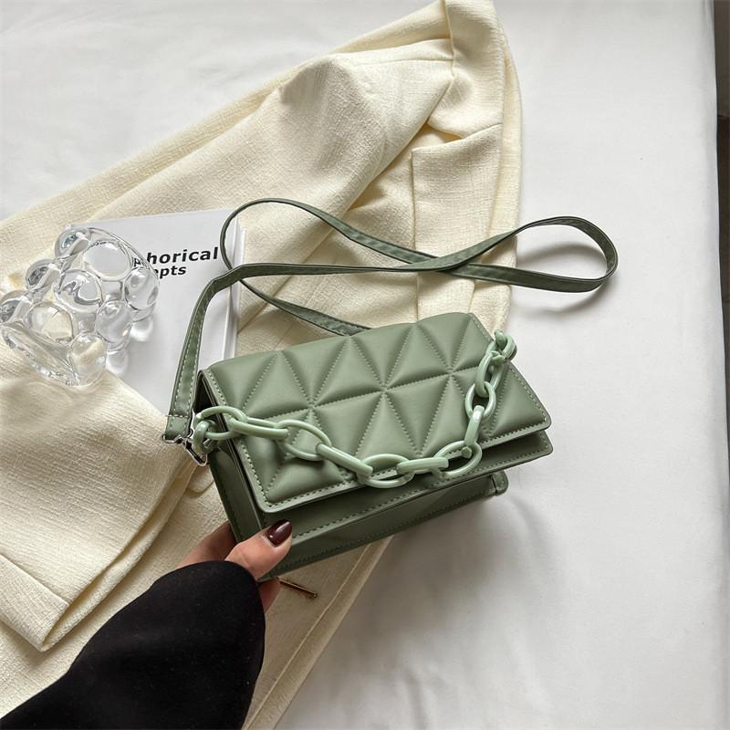 Stylish Minimalist Commuter Quilted Shoulder Bag 2023 Trendy Casual Crossbody Box Bag