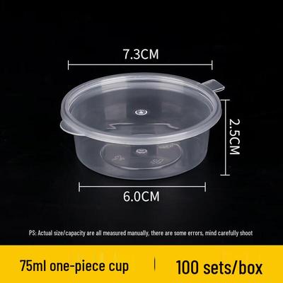 Disposable Plastic Sauce Containers with Lids
