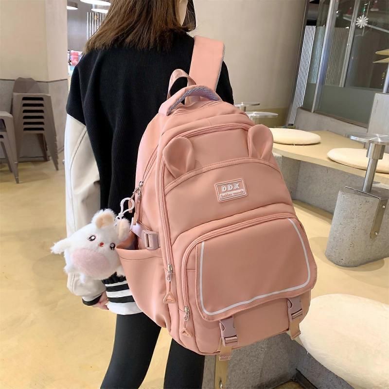 Versatile Book Bags Large Capacity Daypack Aesthetic School Bag for Students Comfortable and Stylish Backpack  Purple