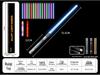 Dual RGB 15-Color Metal Lightsaber Toy - Star Wars Force Laser Sword for Dueling