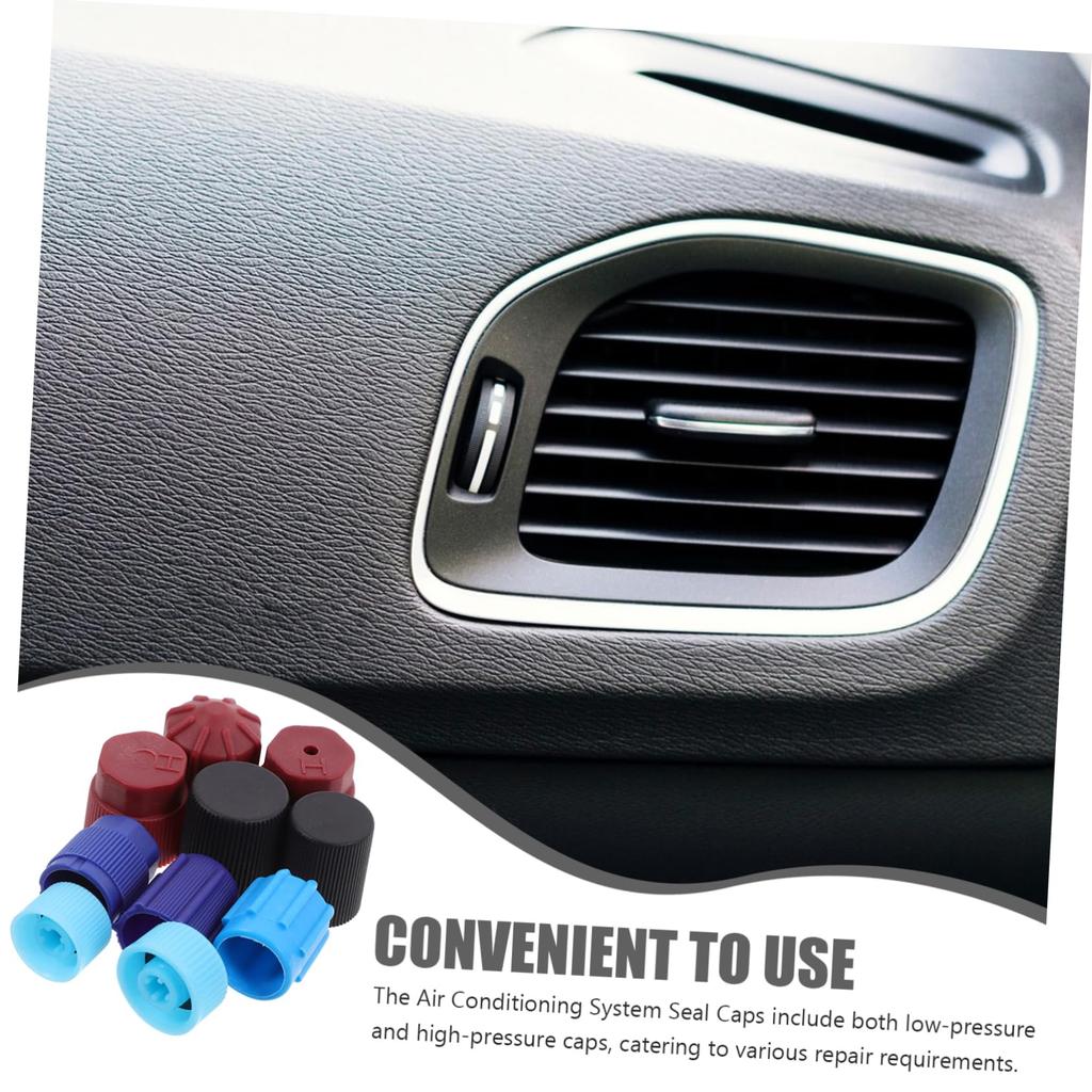 ELAYARD 10pcs Car Air Conditioner Protection Cap Conditioner High Low Reusable Cars Car Charging