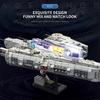 858PCS Heavy Attack Aircraft Building Blocks Space Battleship Artillery Ship Missile Assembly Bricks Toy Children Holiday Gift