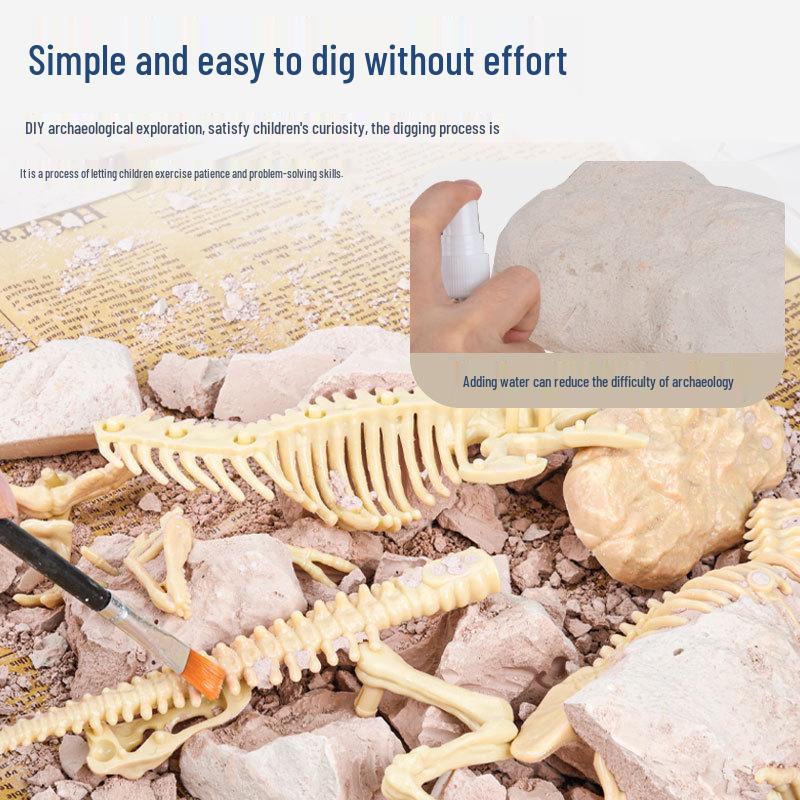 DIY Dinosaur Fossil Excavation Kit for Kids - Blind Box Archaeological Toy Set