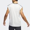 Adidas Side Stripe Logo Print Basketball Tank Top Men Tops Han-Jade-White IL2293