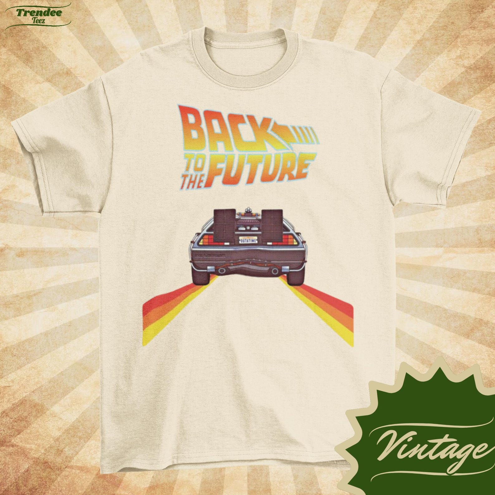 Back To The Future DeLorean T-shirt: Vintage Movie Graphic Tee XL