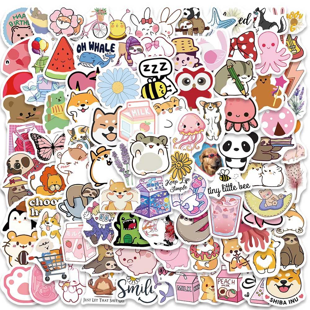 100PCS Small Size VSCO & INS Style Stickers - Small Fresh Waterproof Graffiti Decals for Luggage, Phone Case AnimeWorlds Store