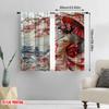 2pcs Spring party Curtain Vintage Japanese Geisha Polyester,Without Electricity Versatile Perfect for bedroom living room