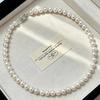 Handmade Imitation Pearl Fresh & Sweet Necklace with Light Luxury No-Buckle Design