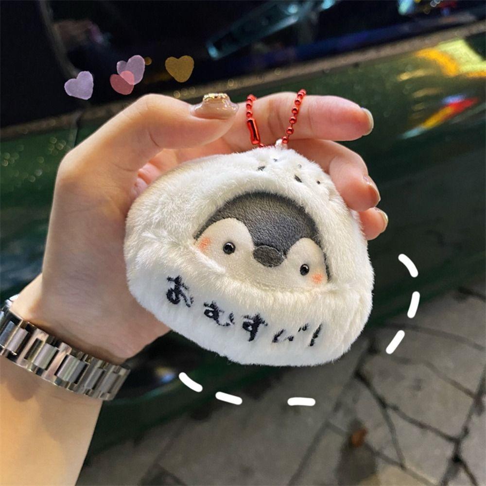 Cute Plush Positive Energy Penguin Pendant Cartoon Hanging Ornament Penguin Doll Keychain Bag Pendant Bag Accessories