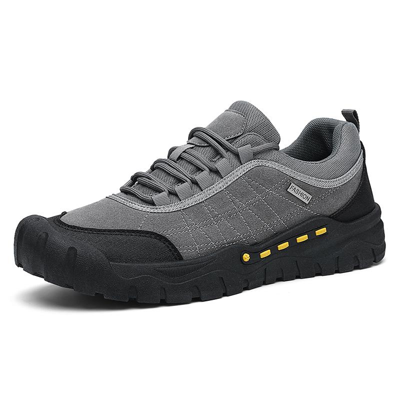 Men's Hiking Shoes Niche Design Autumn Hiking Sports Shoes Men's Leather Outdoor Sports Shoes Ultra Light Work Shoes Waterproof