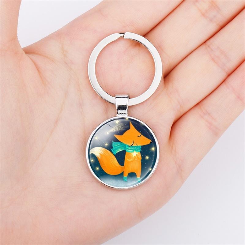 Cartoon Crystal Keychain Men's And Women's Bag Pendant
