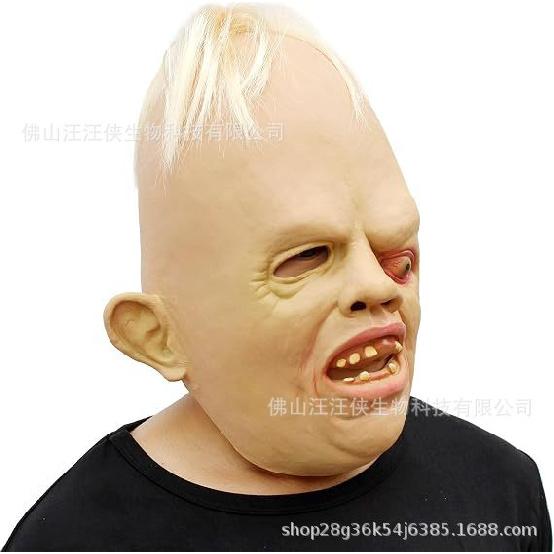 Hot-selling realistic human face mask, Halloween funny old man headgear, available for purchase
