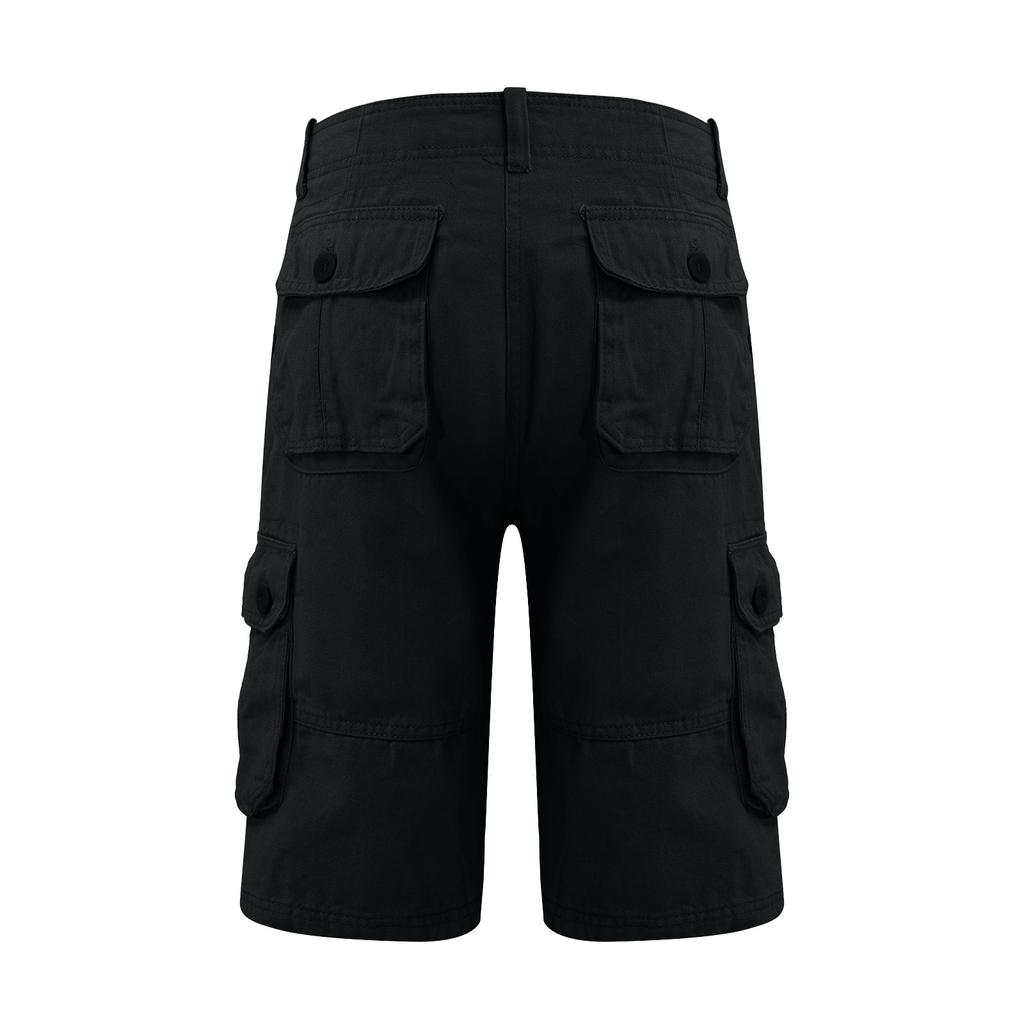 Men's Fashion Loose Casual Outdoor Shorts Multi Pocket Color Cargo Pants