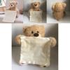 Niedlicher, sprechender Teddybär, 35 cm groß, wiederaufladbar, scheues Gesicht, batteriebetrieben
